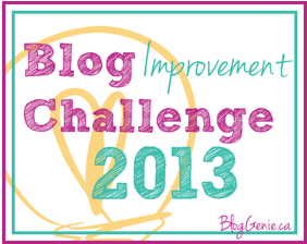 blog improvement challenge 2013