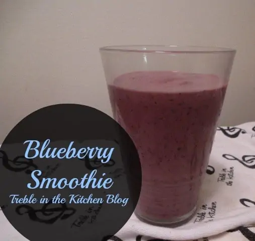 blueberry smoothie text