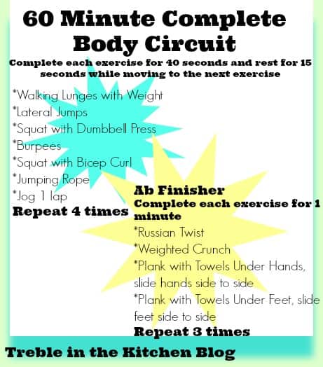 60 minute complete body circuit