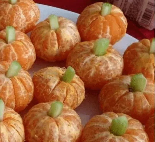 mini orange pumpkins