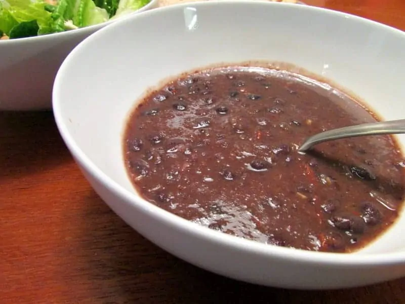 Black bean soup lunch 2