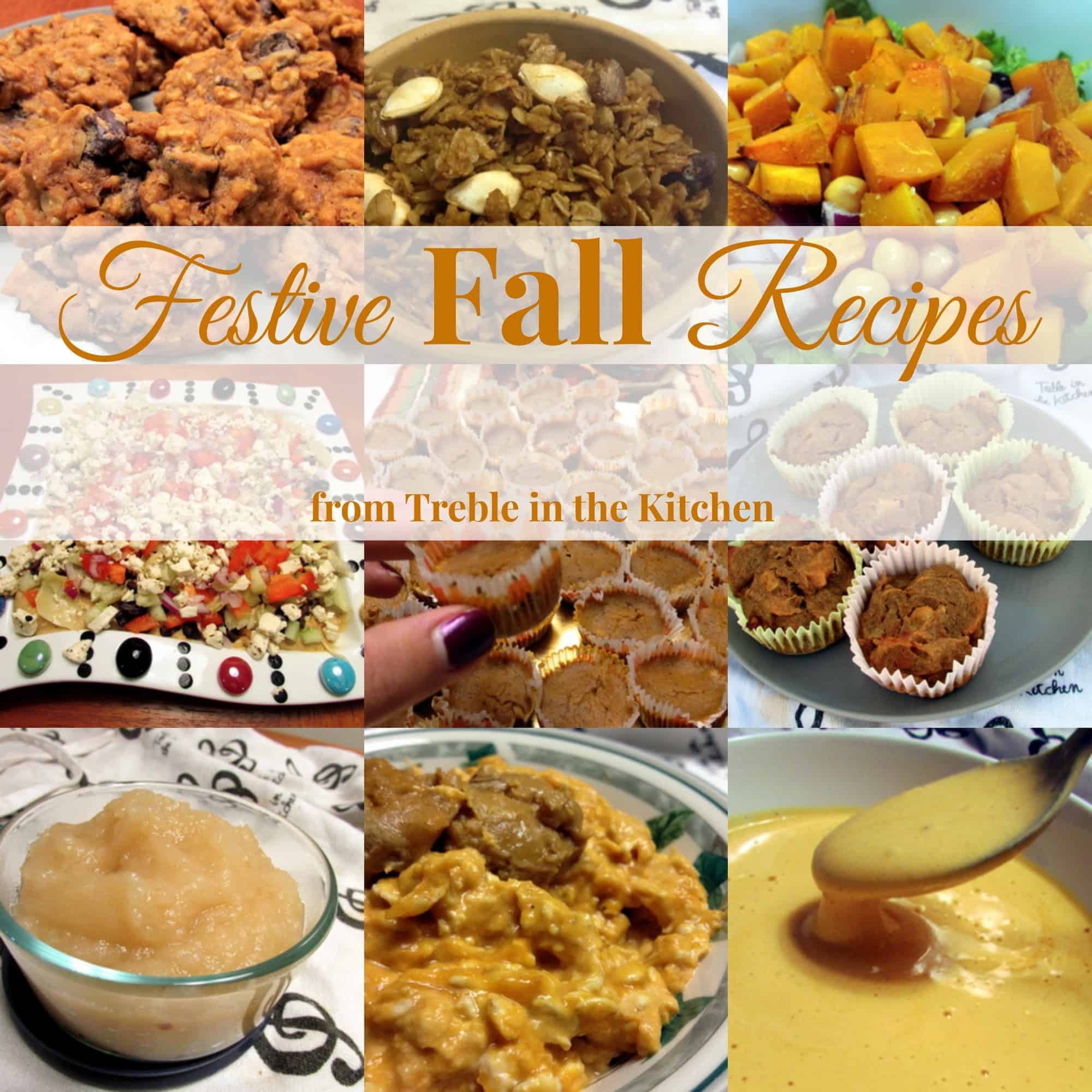 Festive Fall Recipes via Treble in the Kitchen