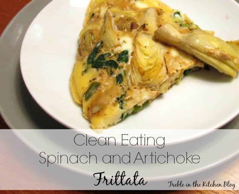 Spinach and Artichoke Frittata via Treble in the Kitchen