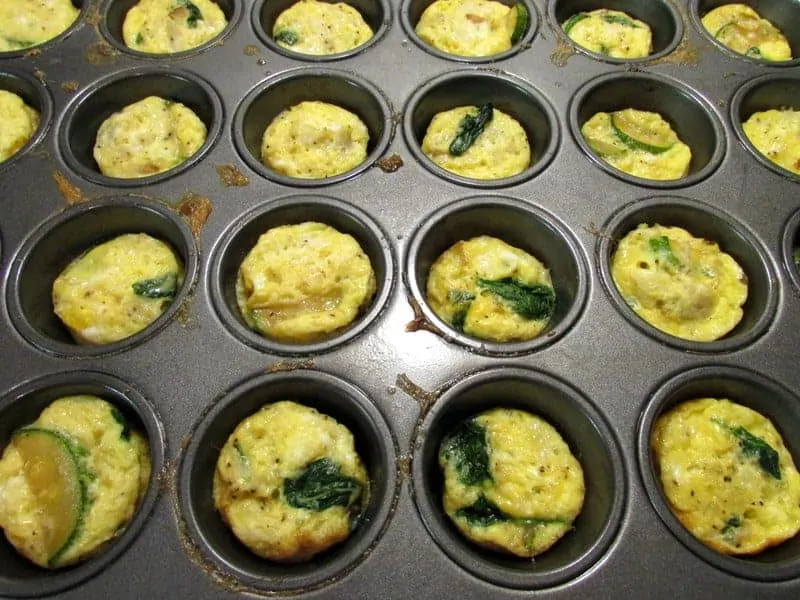 mini crabby egg muffins