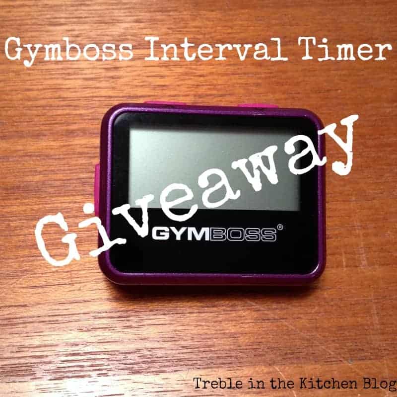 Gymboss Interval Timer Giveaway via Treble in the Kitchen