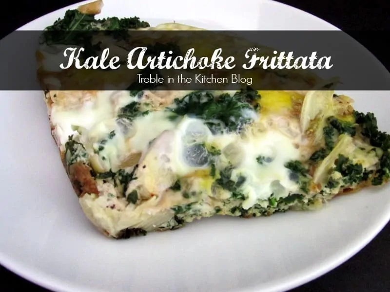 kale frittata via Treble in the Kitchen Blog