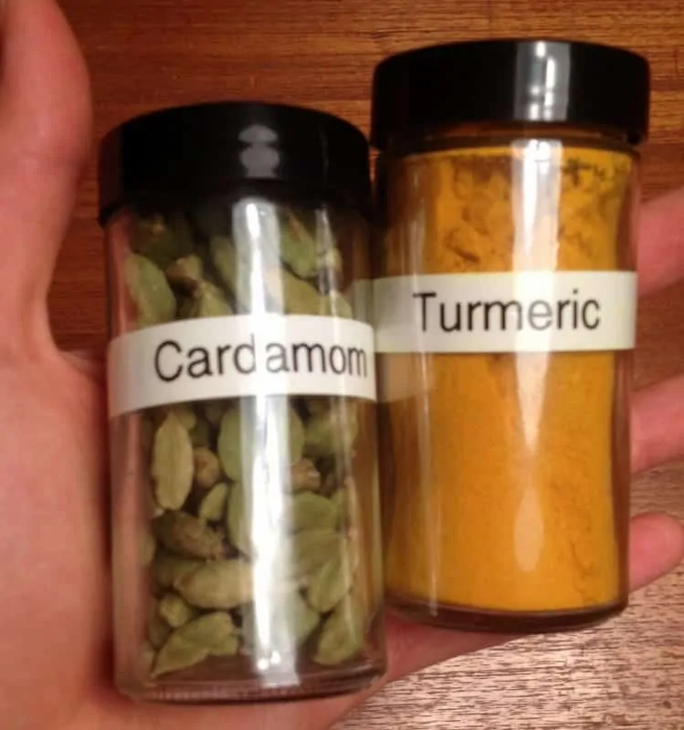 cardamom and tumeric