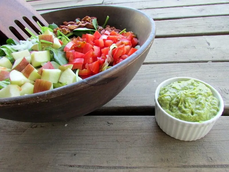 Green Goddess Salad via Treble in the Kitchen