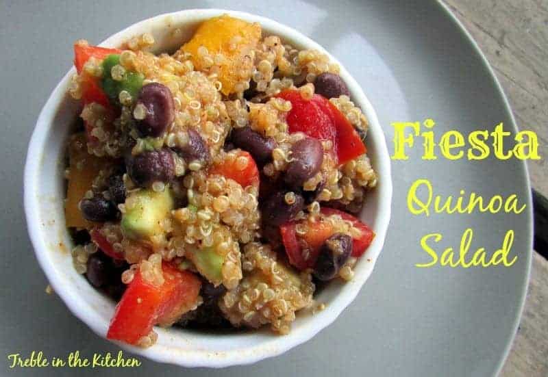 Fiesta Quinoa Salad via Treble in the Kitchen