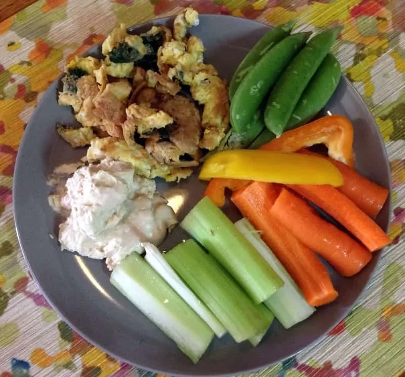 veggie lunch plate