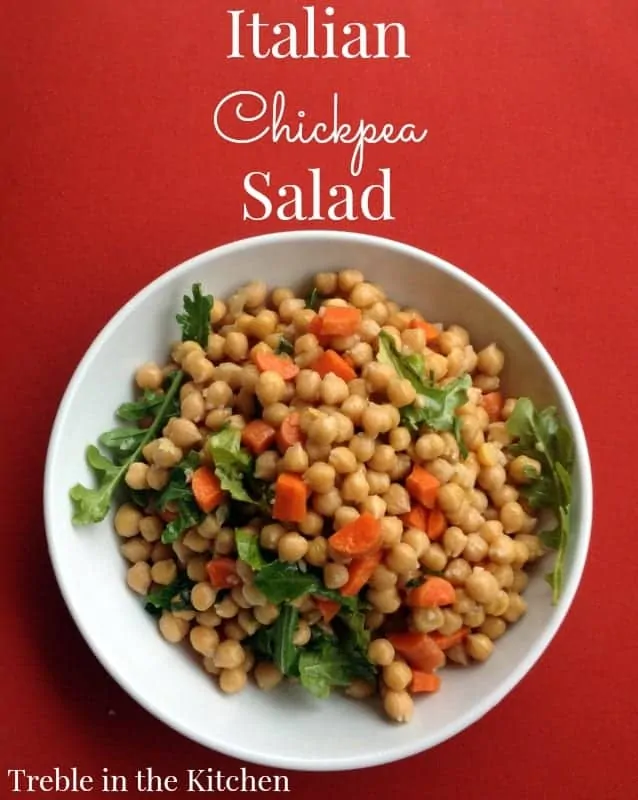 Italian Chickpea Salad via Treble in the Kitchen