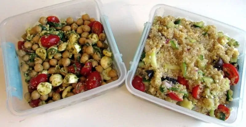 Chickpea Salad and Quinoa Salad - Recipe Testing