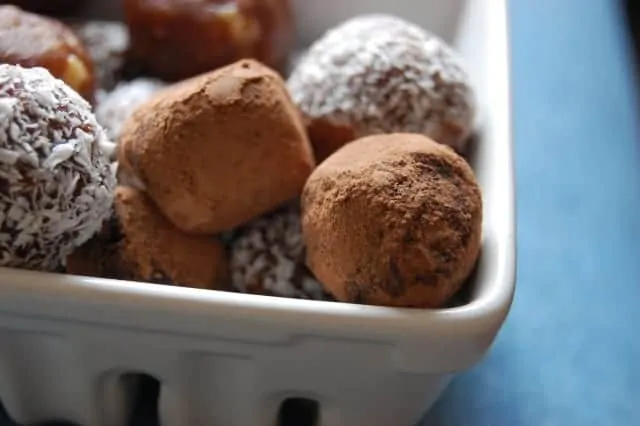 Date Truffles rolled in cocoa powder or coconut - Uproot from Oregon