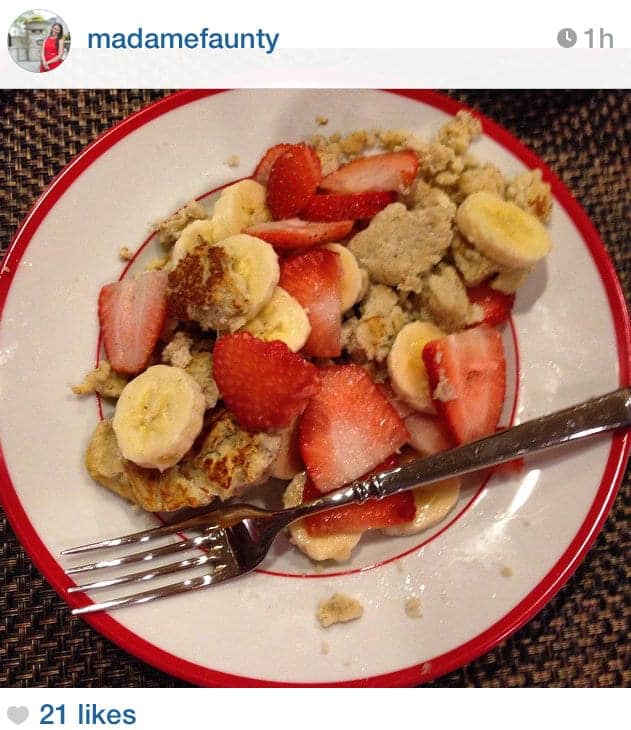 coconut flour pancakes-instagram