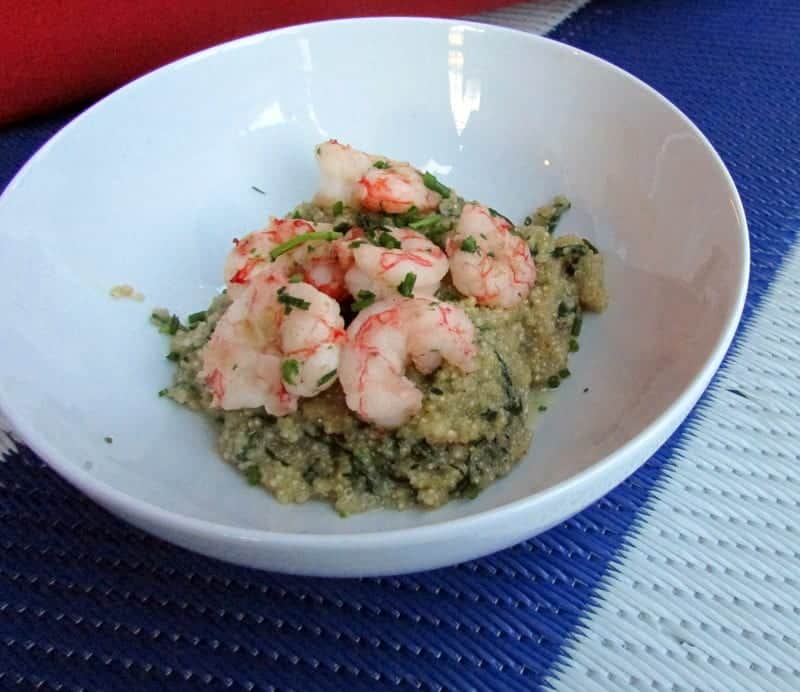 Quinoa Shrimp Risotto via Treble in the Kitchen low FODMAP