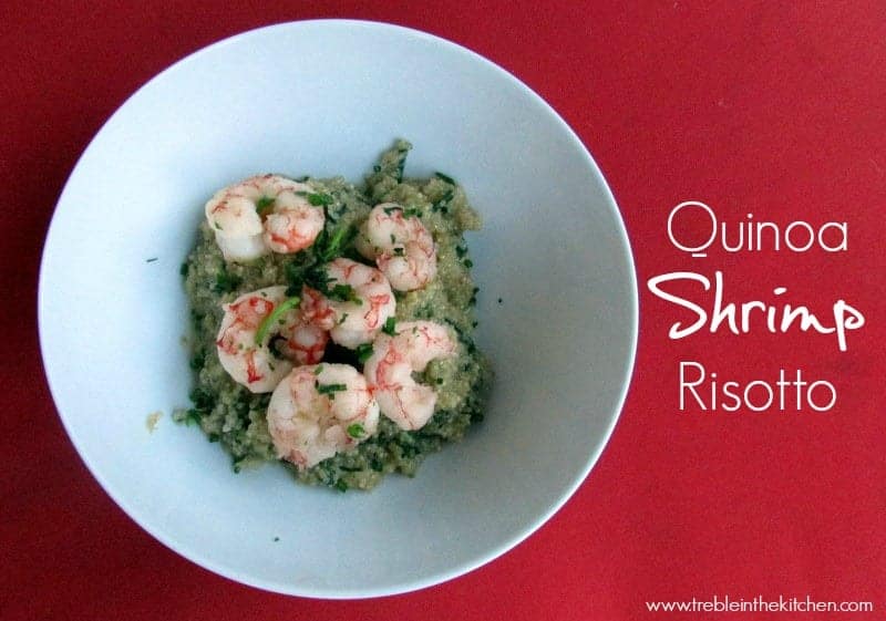 Quinoa Shrimp Risotto via Treble in the Kitchen low FODMAP