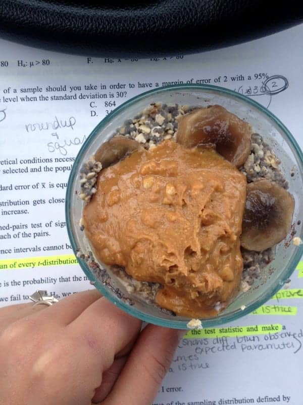 overnight oats with peanut butter