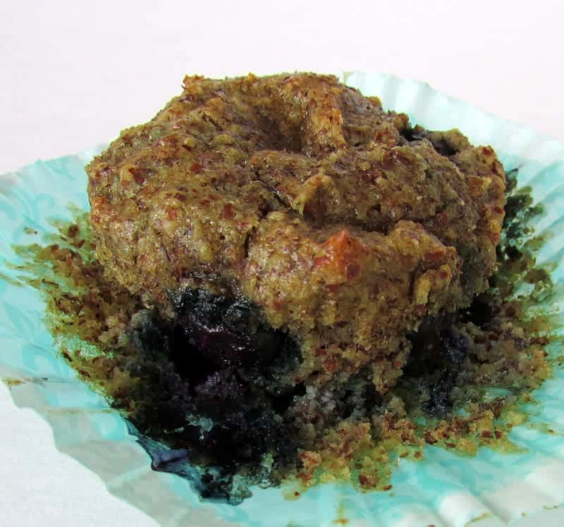 Blueberry Almond Muffins via Treble in the Kitchen