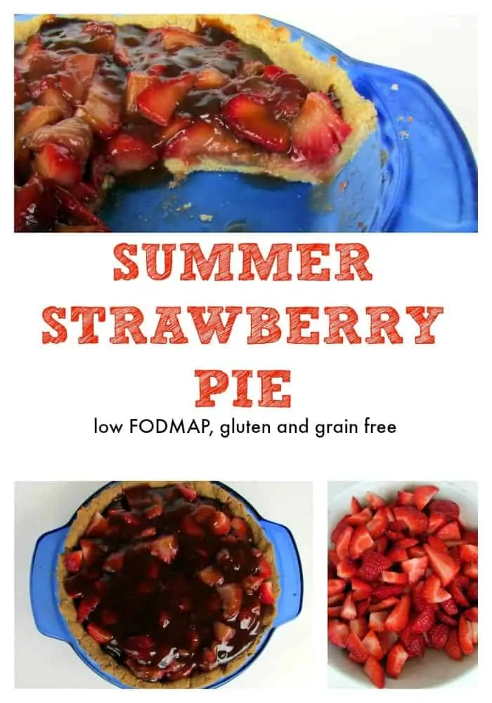 low FODMAP Strawberry Pie via Treble in the Kitchen