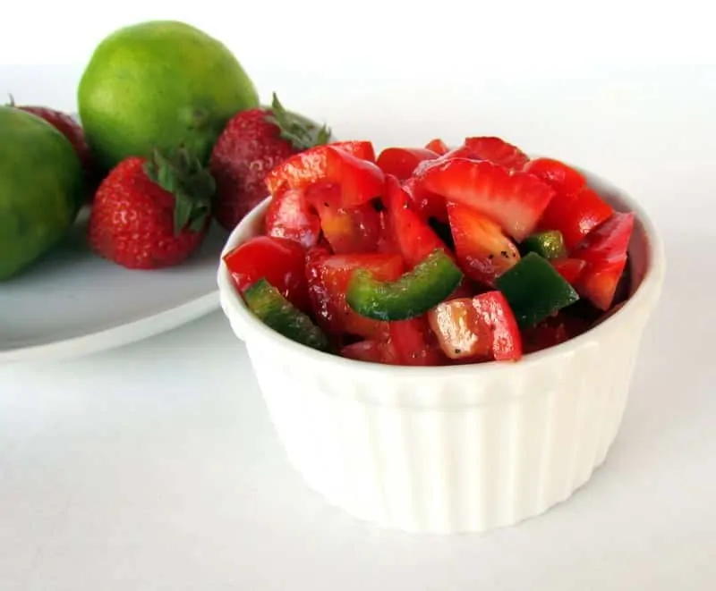 Strawberry Salsa from Treble in the Kitchen