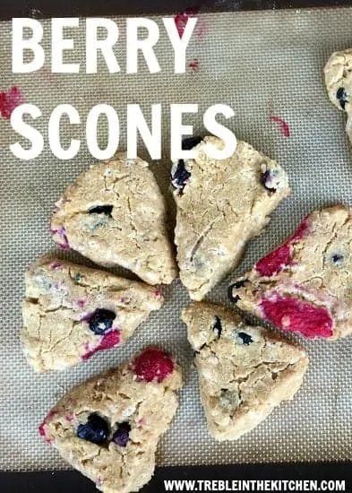Berry Scones from Treble in the Kitchen