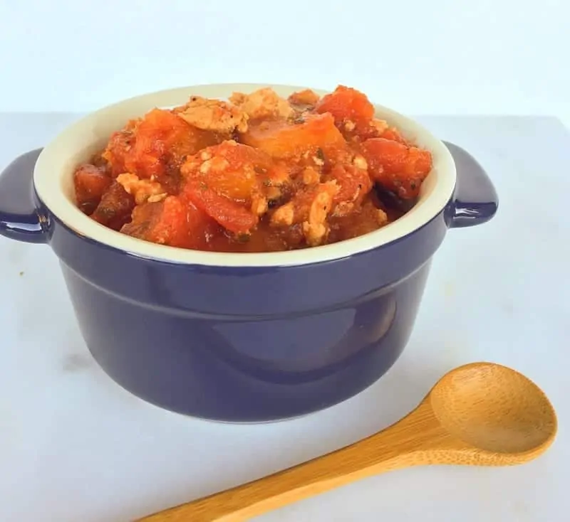 Slow Cooker Chicken Butternut Chili from Treble in the Kitchen
