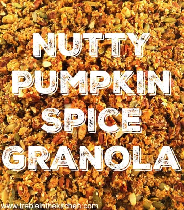 Nutty Pumpkin Spice Granola from Treble in the Kitchen