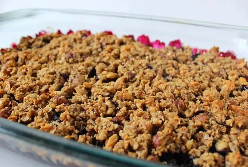 Easy and Delicious Blueberry Crisp from Treble in the Kitchen