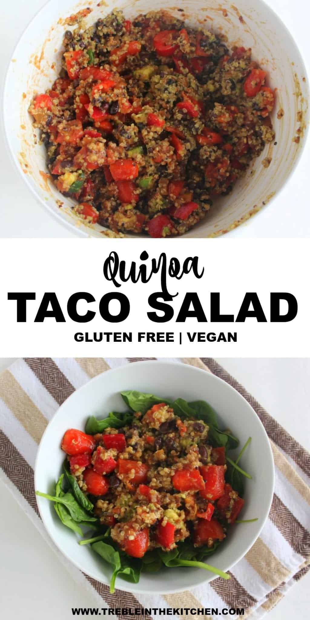 Quinoa Taco Salad from Treble in the Kitchen