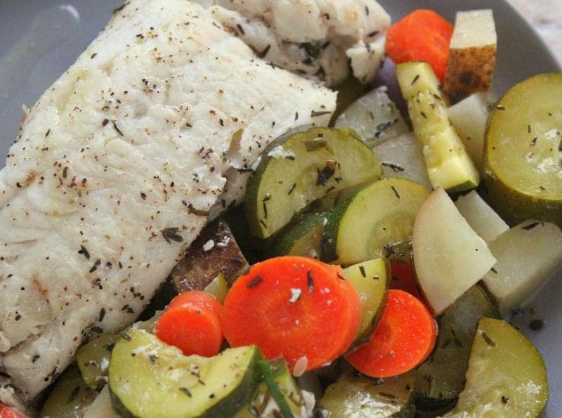 Easy Baked Fish in Foil Packets from Treble in the Kitchen