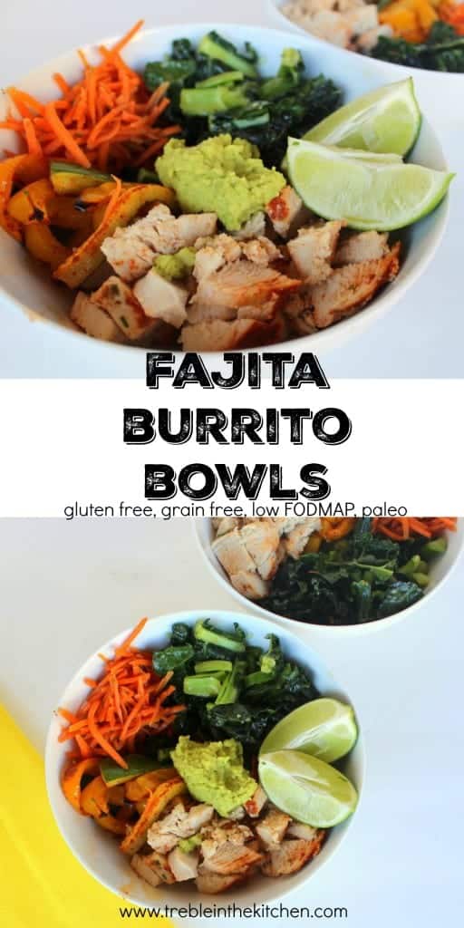 Fajita Burrito Bowls from Treble in the Kitchen