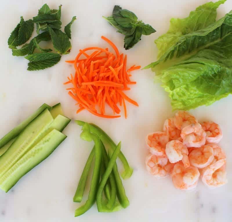 Herbed Summer Rolls from Treble in the Kitchen
