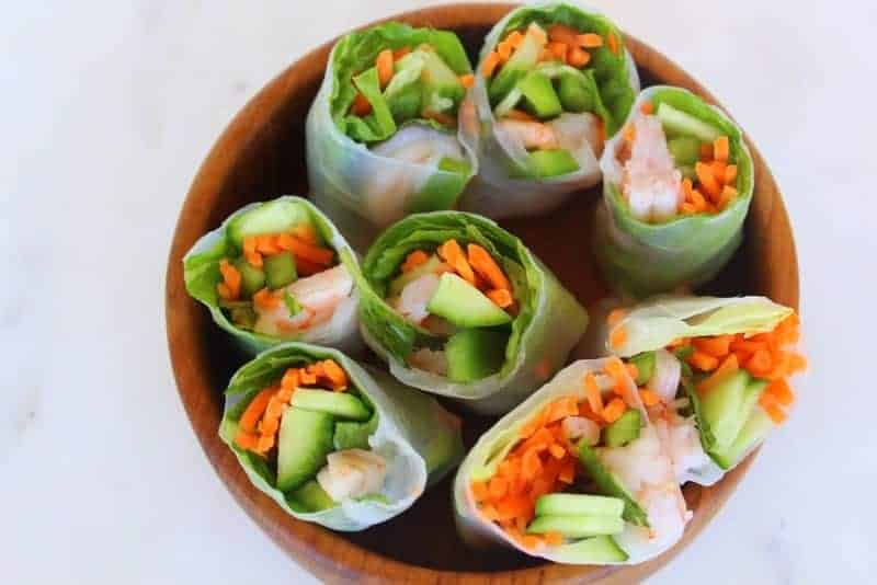 Herbed Summer Rolls from Treble in the Kitchen