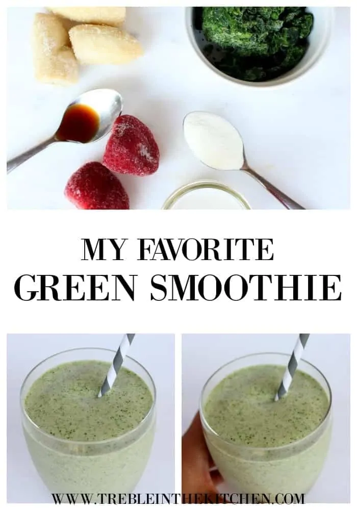 My Favorite Green Smoothie from Treble in the Kitchen