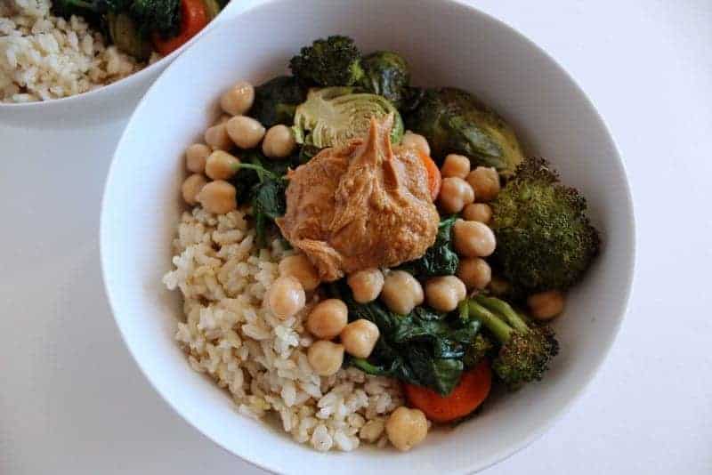 Roasted Veggie and Rice Bowl #Vegan #lowFODMAP #glutenfree