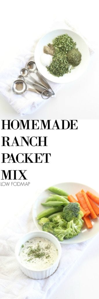 low FODMAP homemade ranch spice pack