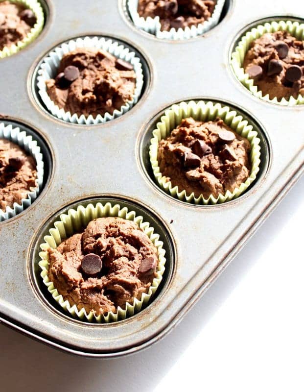 Double Chocolate Muffins low FODMAP, gluten free, dairy free, hidden veggie