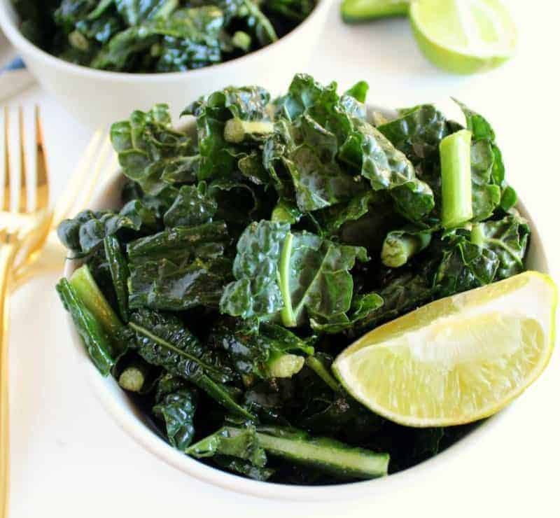 Kale Salad - vegan, low FODMAP, paleo, dairy free, gluten free