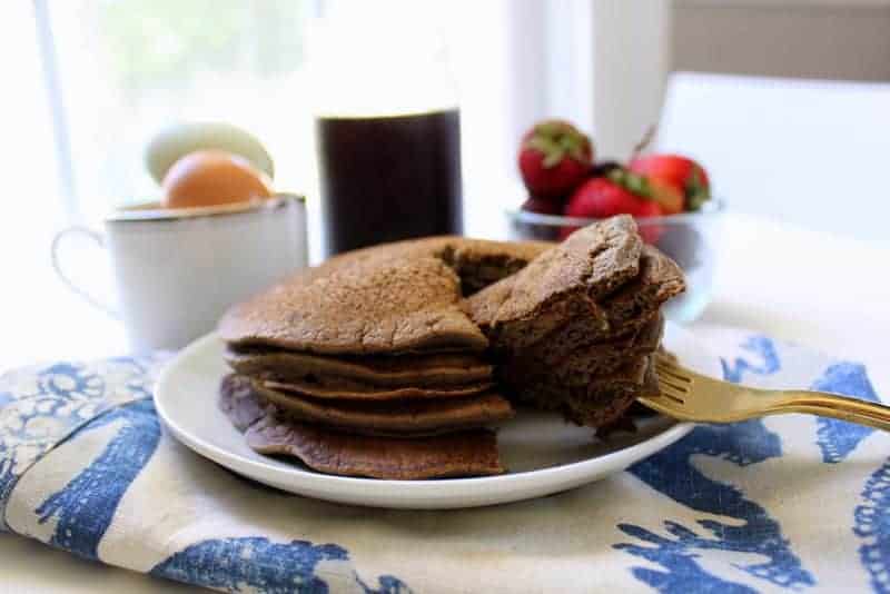 Green Banana Flour Pancakes - low FODMAP, gluten free, dairy free