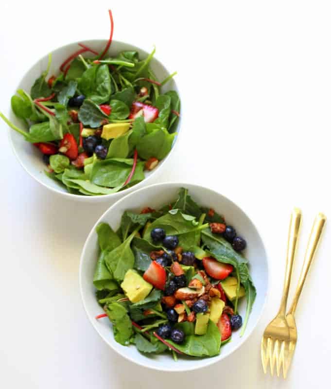 Summer Berry Salad low FODMAP, gluten free, grain free, dairy free