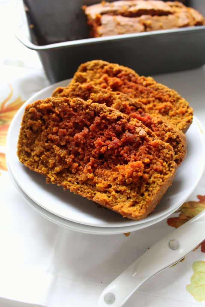 Fall Spice Pumpkin Bread - gluten free, lactose free, low FODMAP