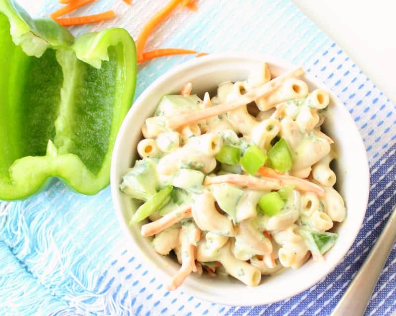low FODMAP Macaroni Salad gluten free, healthy