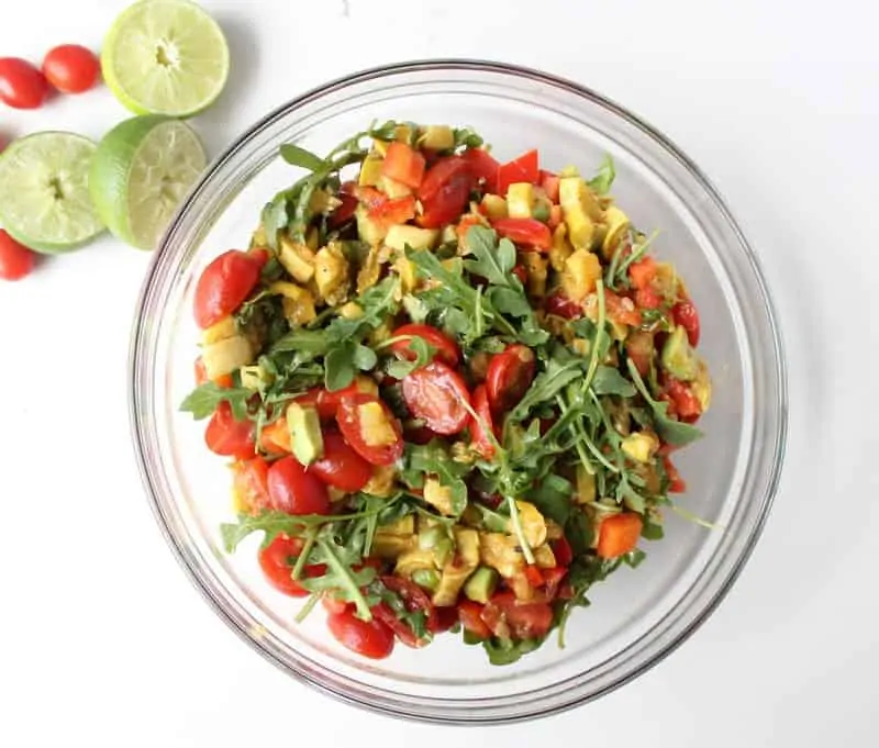 Summer Squash Salad - low FODMAP, gluten free, grain free, dairy free