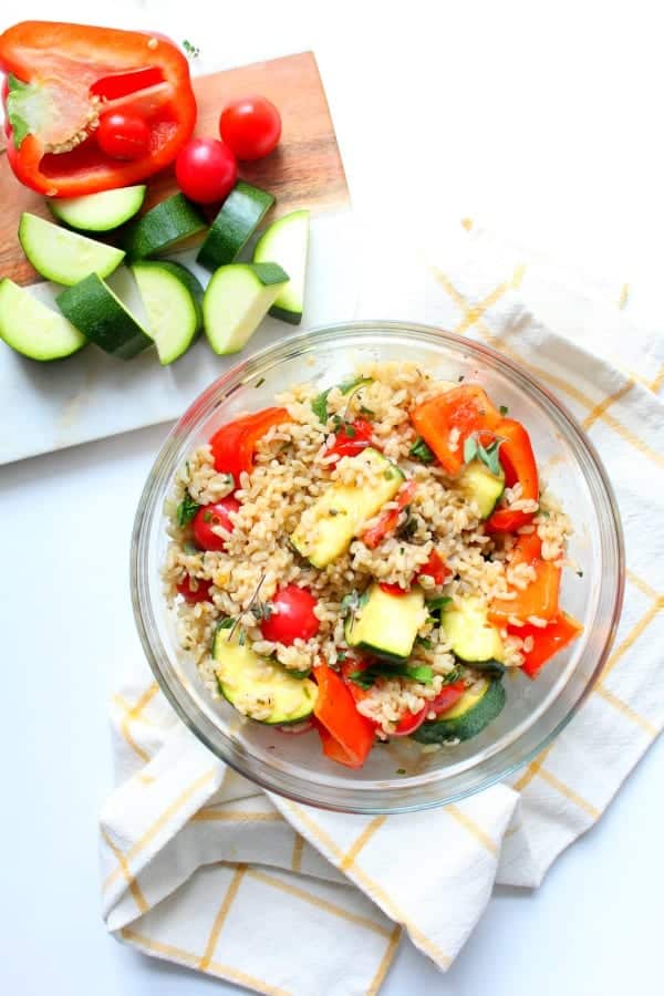 Grilled Vegetable and Grain Salad - low fodmap, gluten free, dairy free