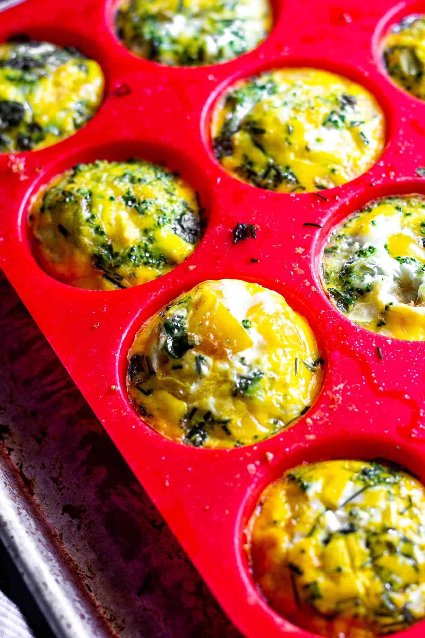 Breakfast Herb and Vegetable Egg Muffins #lowfodmap #glutenfree #dairyfree #tararochfordnutrition