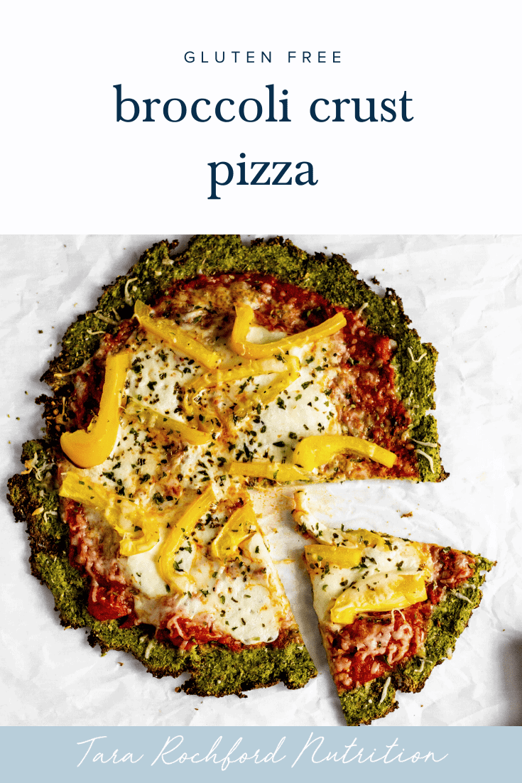 Broccoli Crust Pizza #tararochfordnutrition #lowfodmap #glutenfreedinner #healthypizza