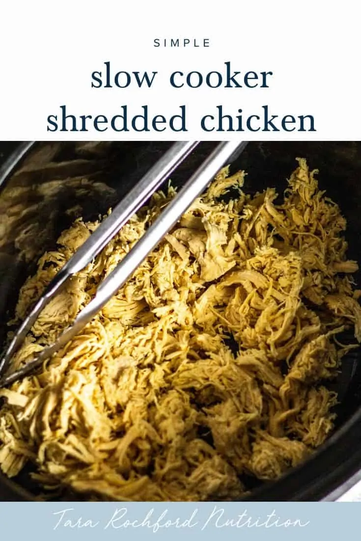 Slow Cooker Shredded Chicken #lowfodmap #healthyrecipes #tararochfordnutrition
