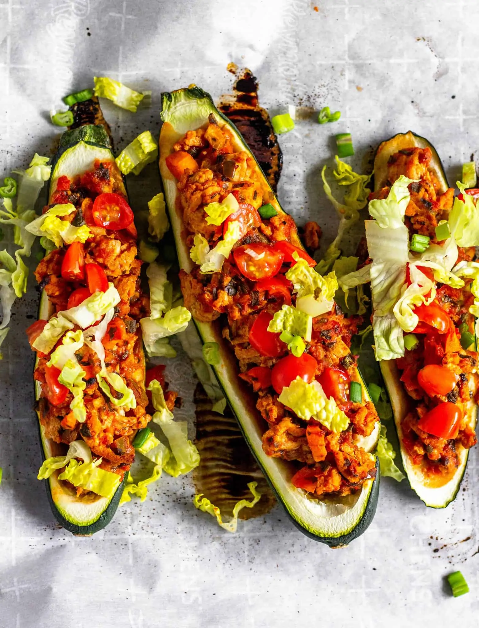 Taco Zucchini Boats #lowfodmap #tararochfordnutrition