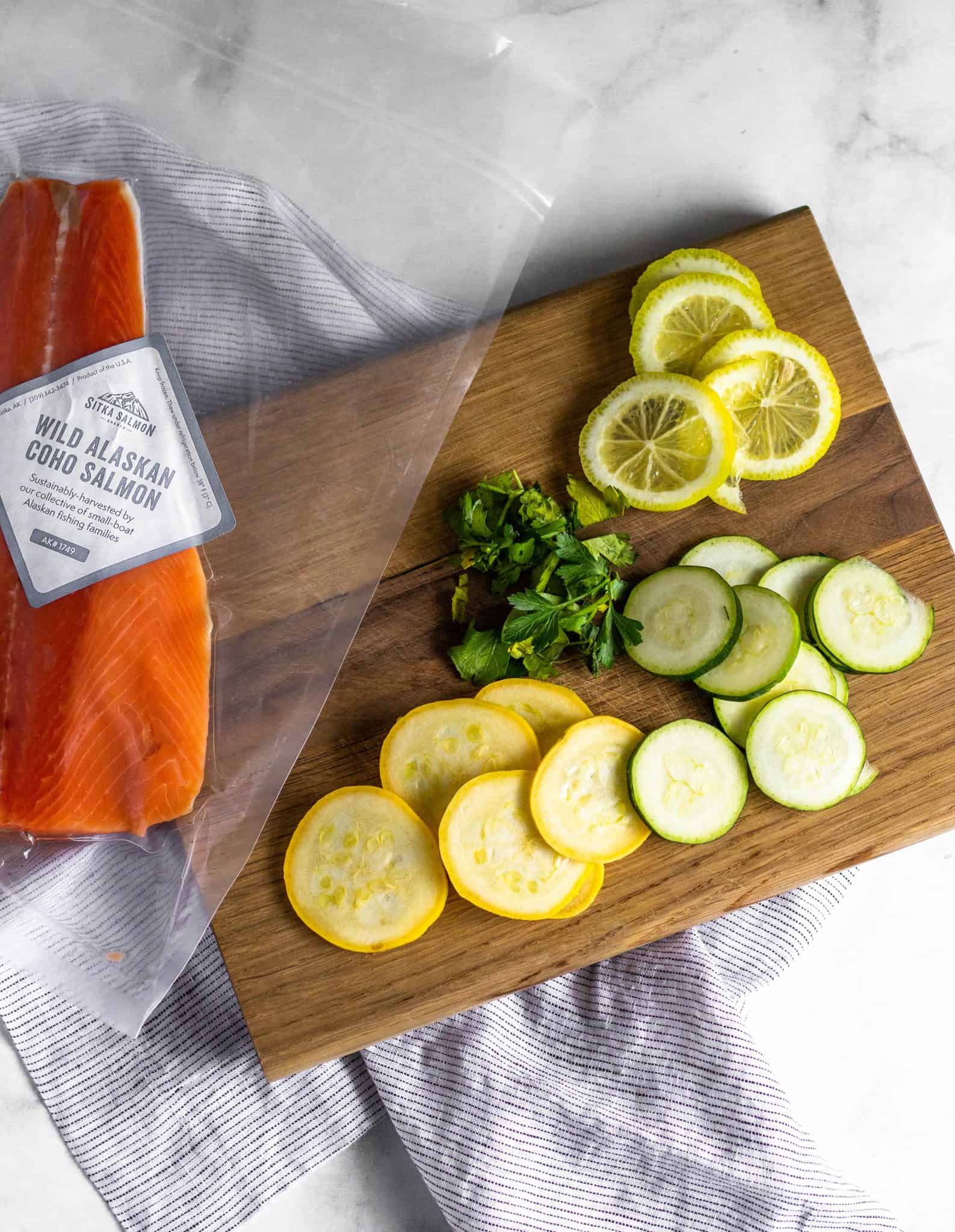 Lemon-Caper Fish and Veggies En Papillote #tararochfordnutrition #healthydinner