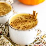 Healthy Pumpkin Spice Latte with Oat Milk #dairyfree #pumpkinlatte